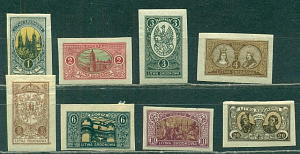 Центральная Литва, 1921, История Литвы, 8 марок без зубцов